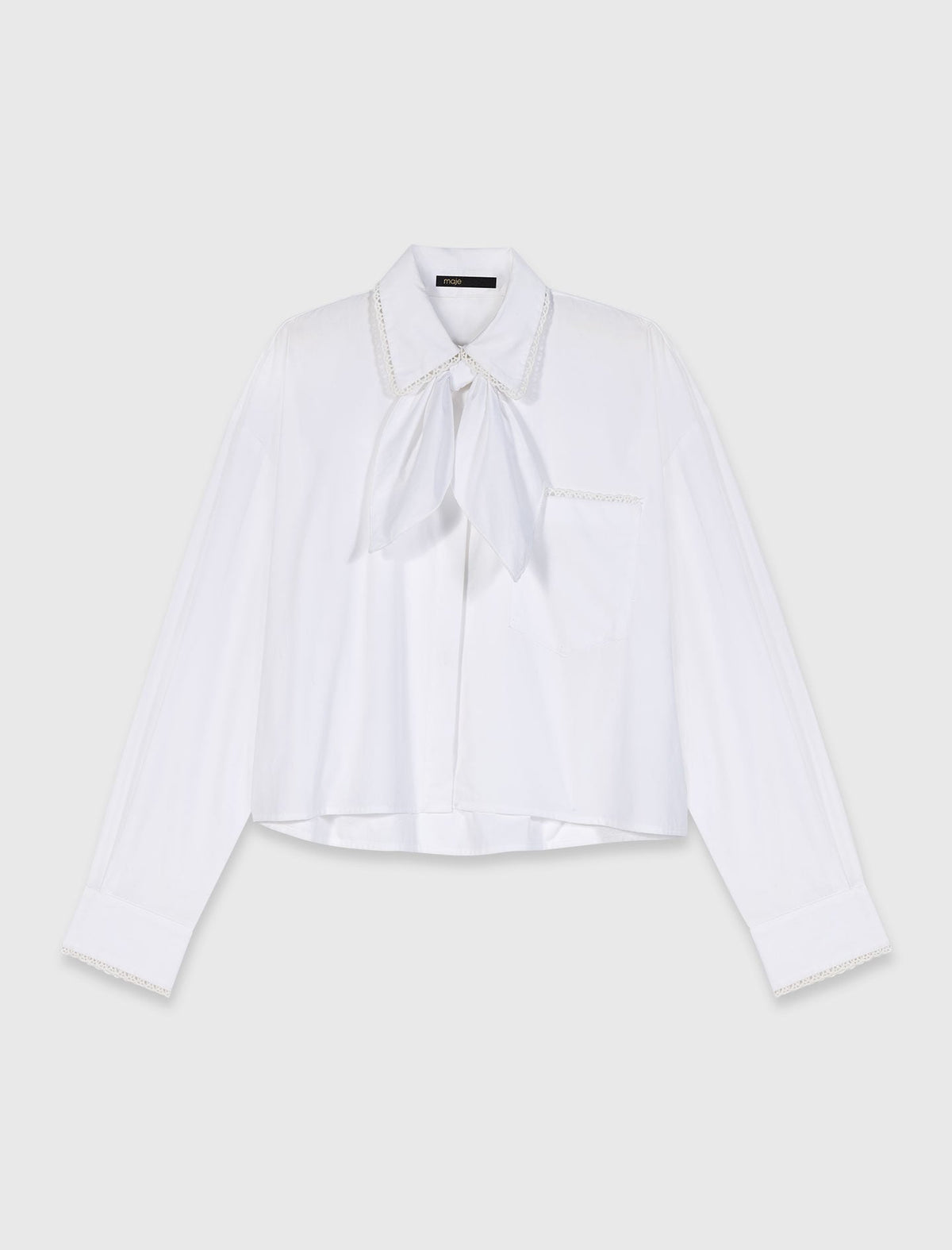 Crochet collar shirt | Maje