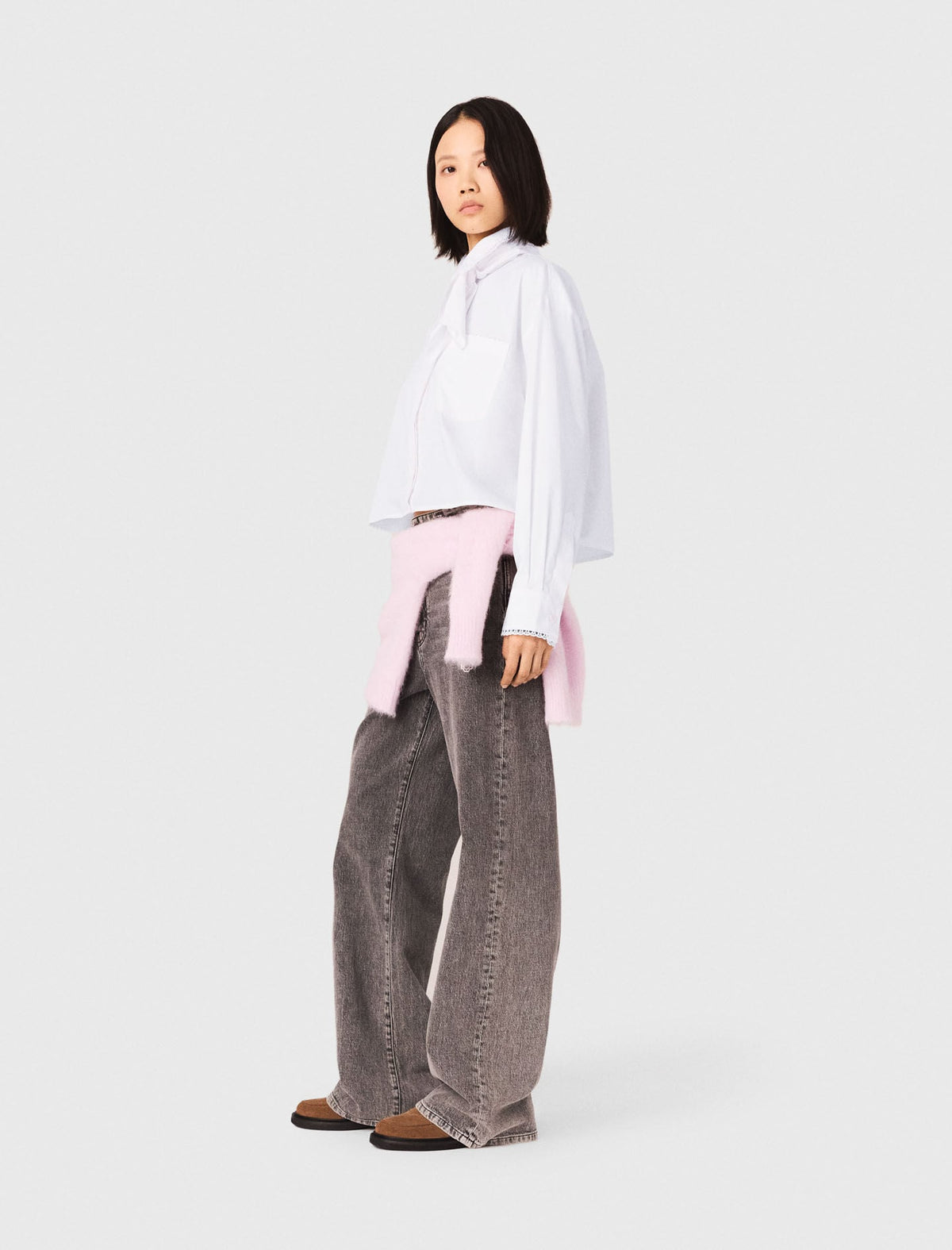 Crochet collar shirt | Maje