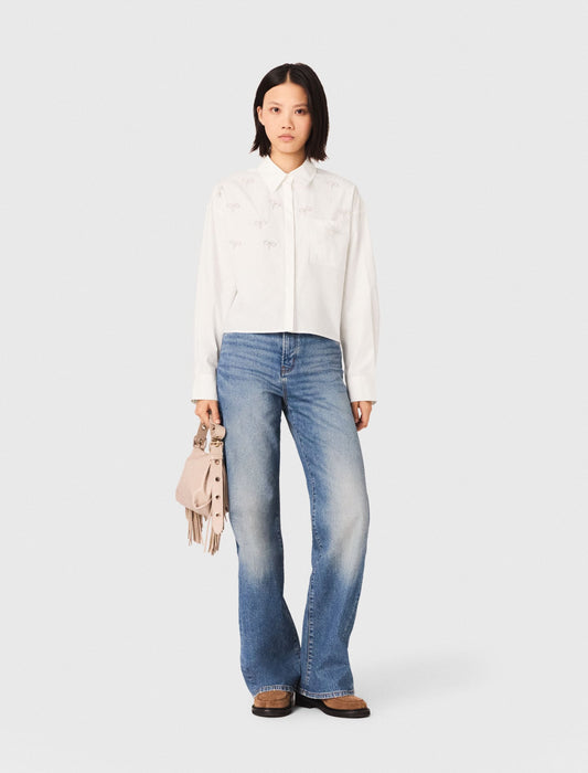 Bow Jewel Shirt | Maje