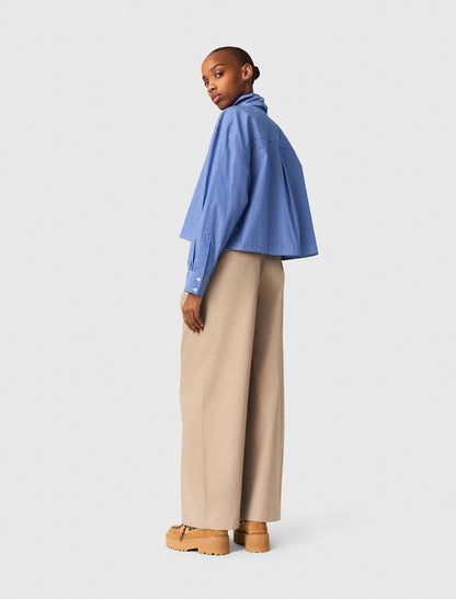Rhinestone shirt with removable tie | Maje