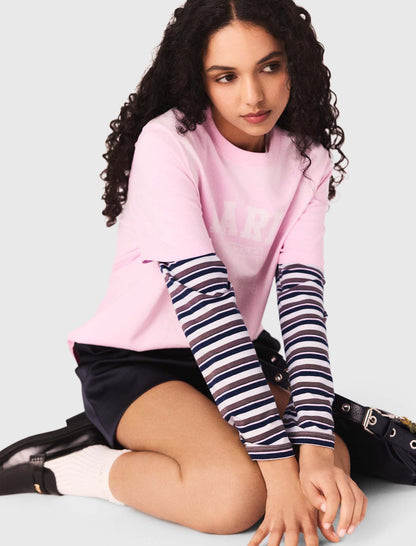 Nautical print T-shirt | Maje