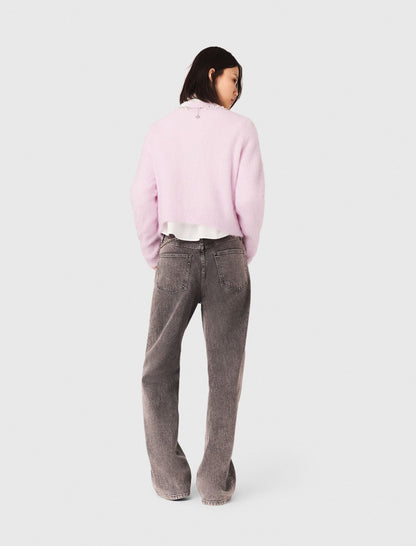 Sweater with jewelry collar | Maje