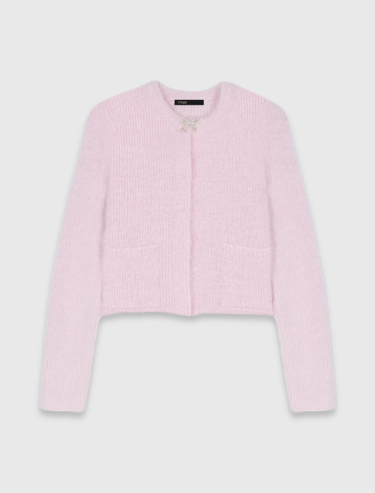 Jewelled bow cardigan | Maje