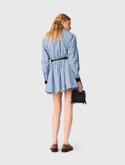 Rhinestone Shirt Dress | Maje