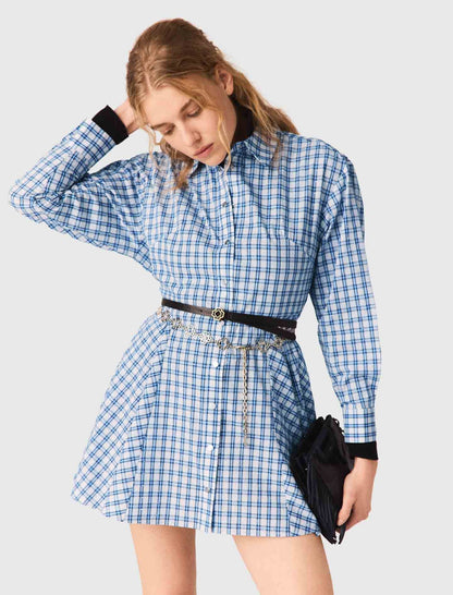 Rhinestone Shirt Dress | Maje