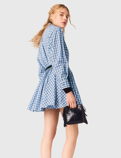 Rhinestone Shirt Dress | Maje