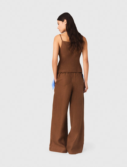 Linen blend top | Maje