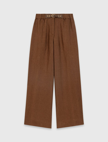Linen-blend trousers | Maje