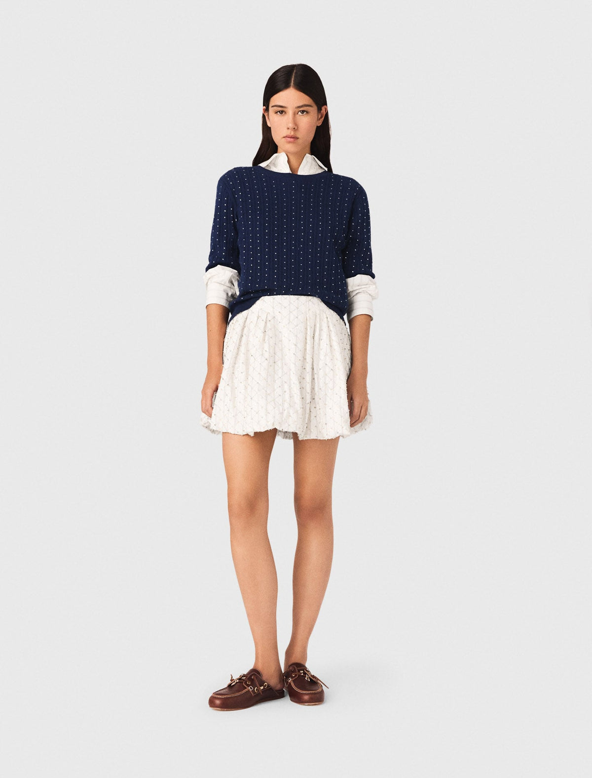 Beaded bubble skirt | Maje