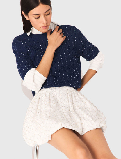 Beaded bubble skirt | Maje