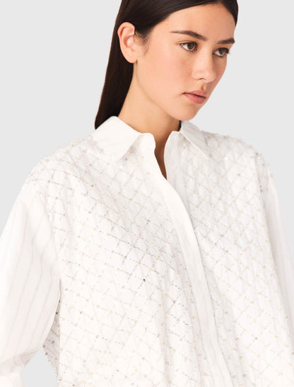 Beaded cropped shirt | Maje
