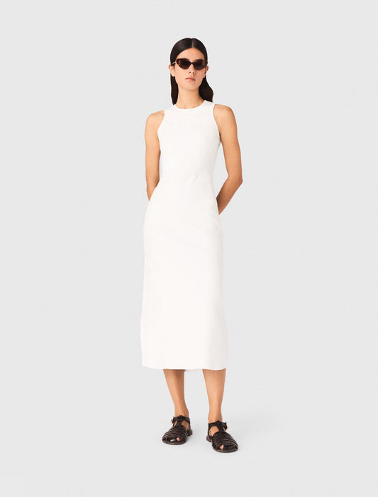 Beaded embroidered floral dress | Maje