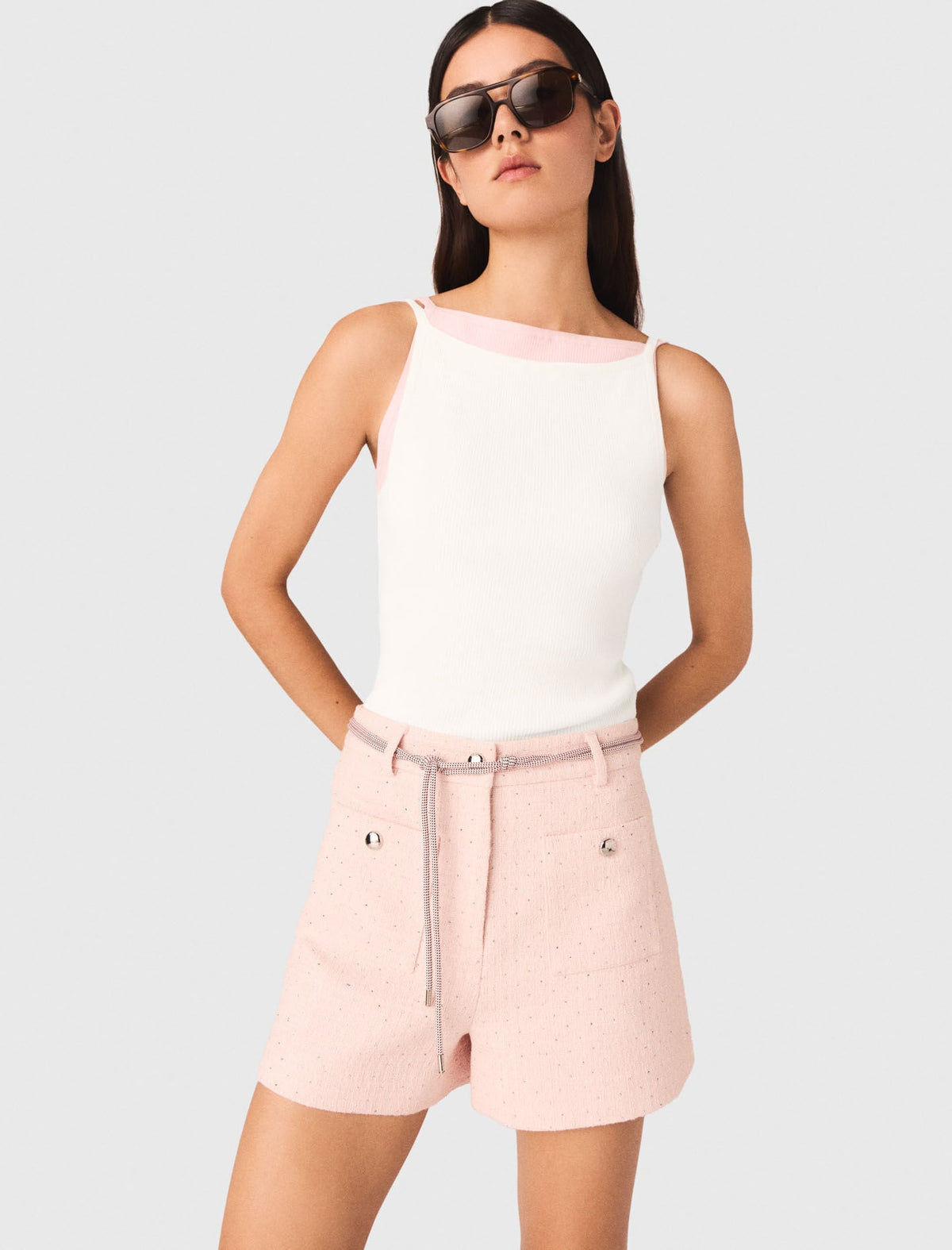 High straight-neck top | Maje