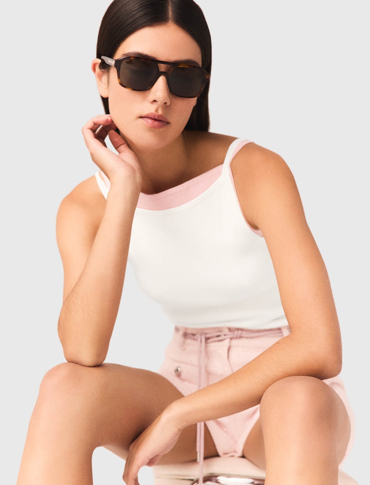 High straight-neck top | Maje