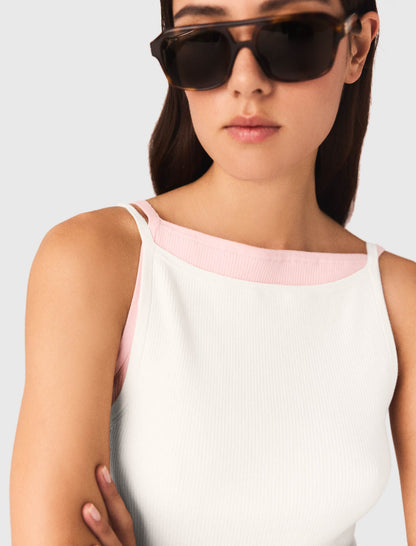 High straight-neck top | Maje