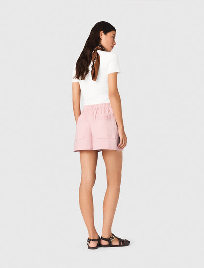 Square-neck ribbed sweater | Maje