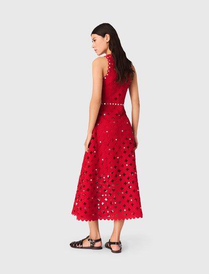 Mirrored crochet dress | Maje