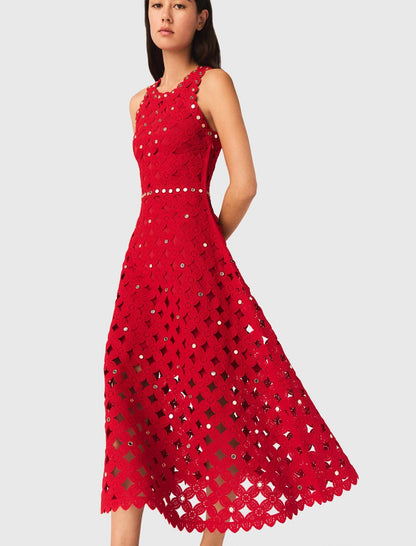 Mirrored crochet dress | Maje