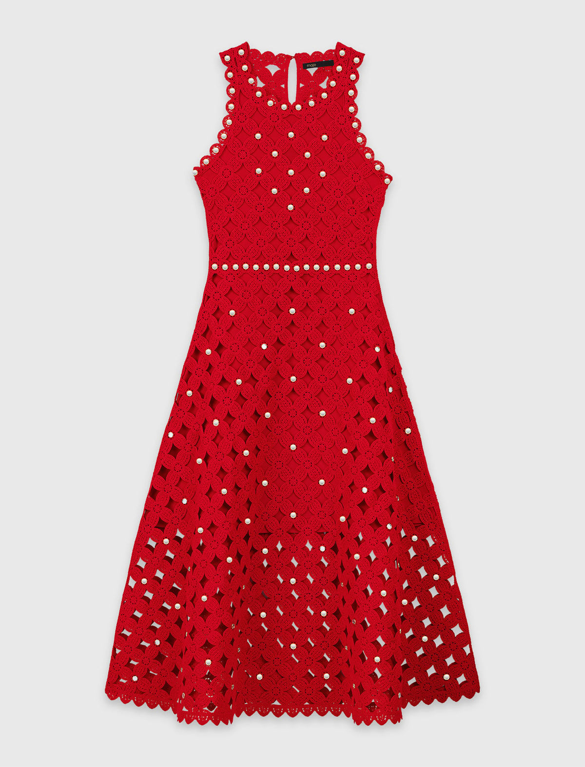 Mirrored crochet dress | Maje