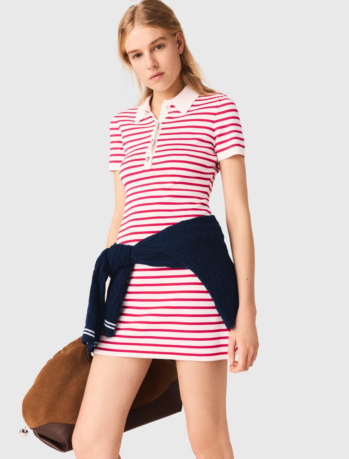 Striped polo dress | Maje