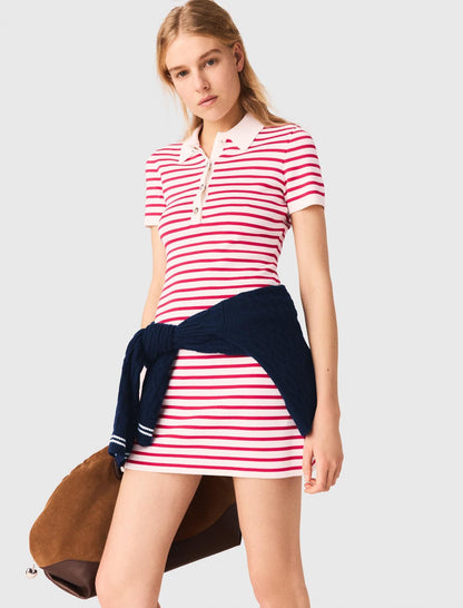 Striped polo dress | Maje