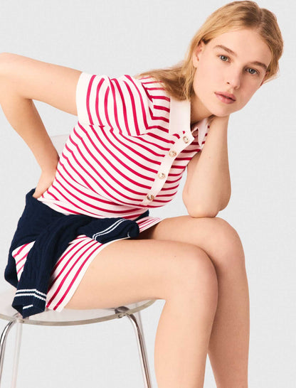 Striped polo dress | Maje