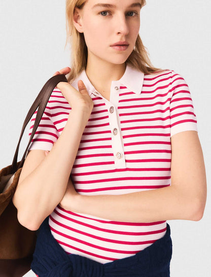 Striped polo dress | Maje