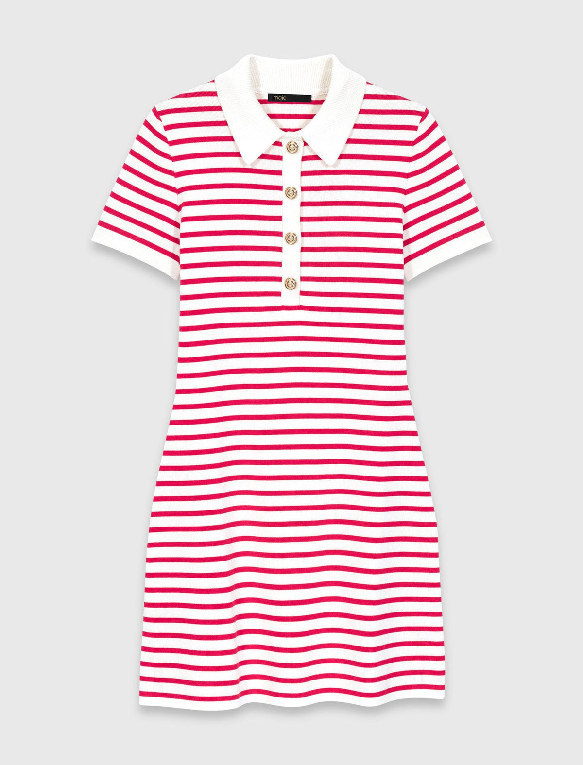 Striped polo dress | Maje