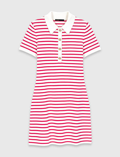Striped polo dress | Maje