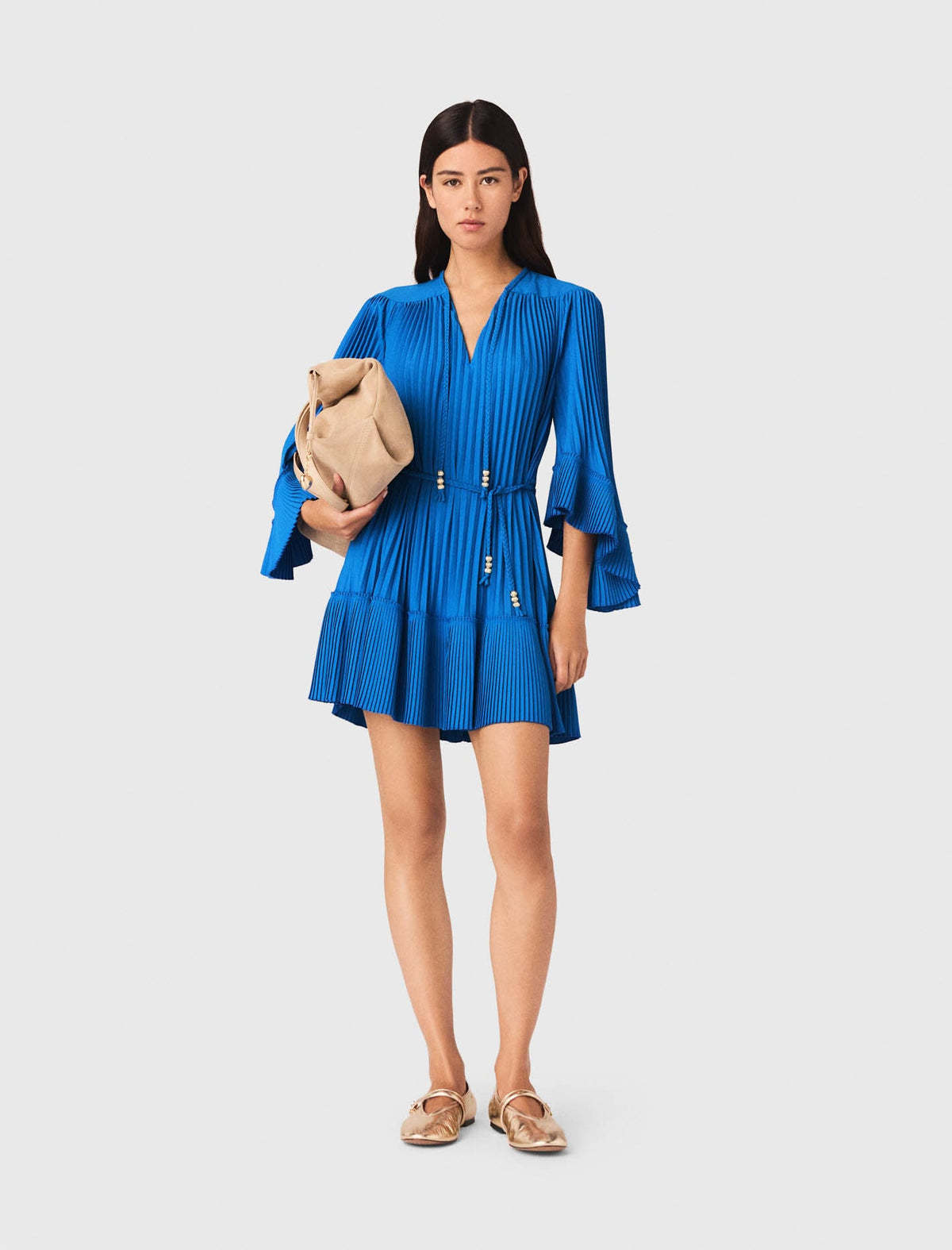 Short pleated dress | Maje