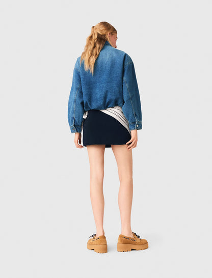 Denim bomber jacket | Maje