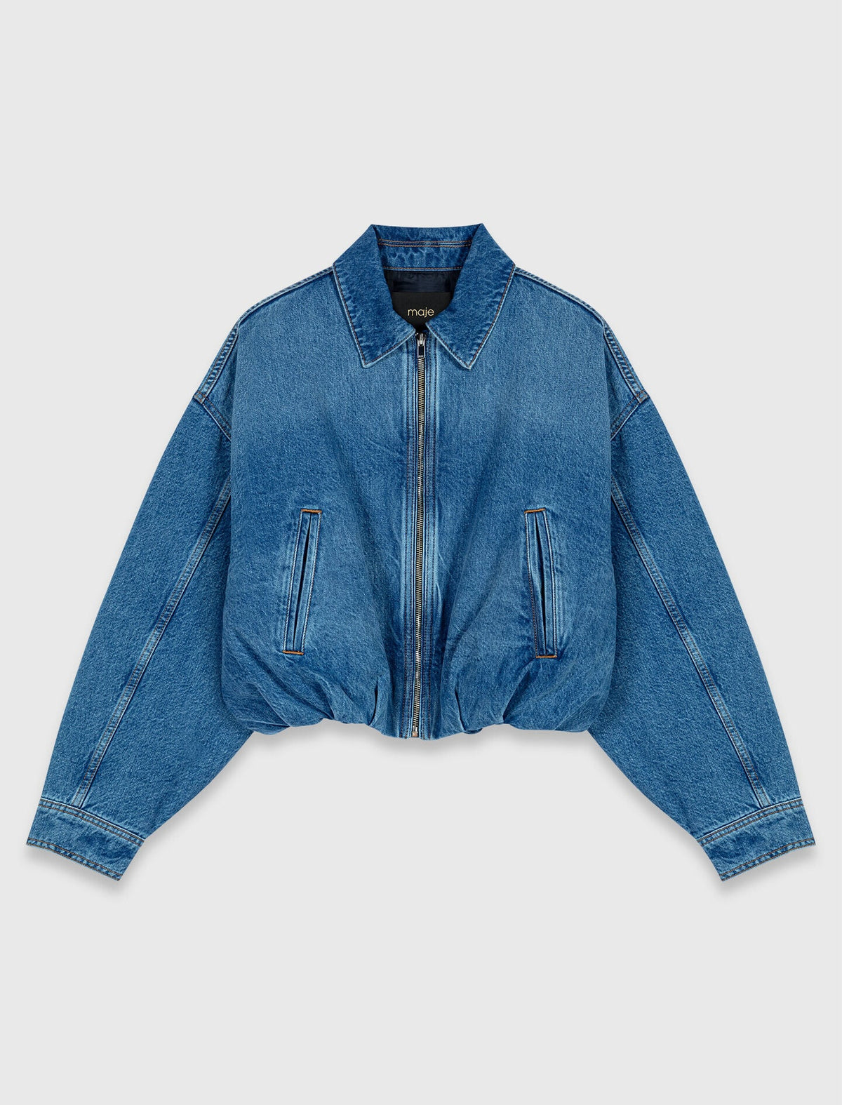 Denim bomber jacket | Maje