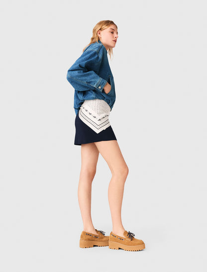 Denim bomber jacket | Maje