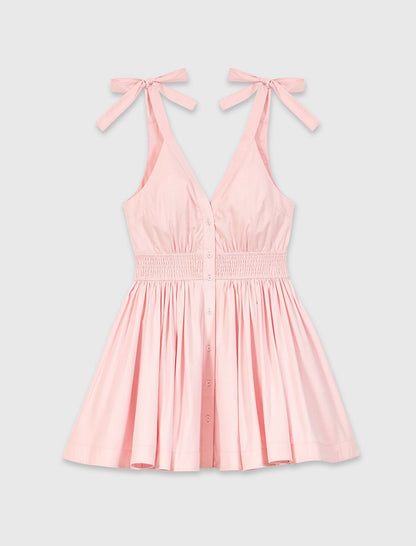 Short flared cotton dress | Maje