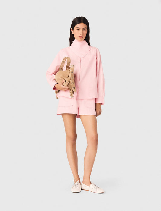 Shirt with removable scarf | Maje
