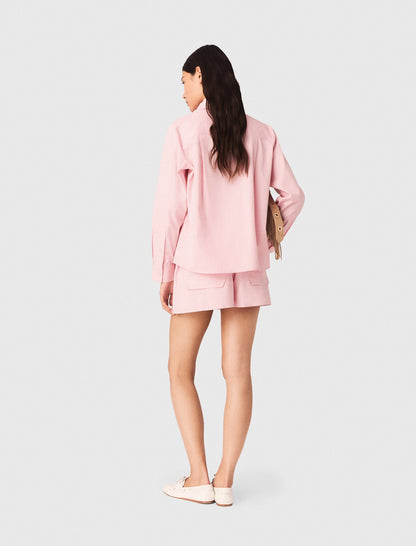 Shirt with removable scarf | Maje
