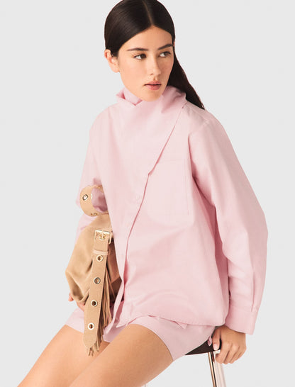 Shirt with removable scarf | Maje
