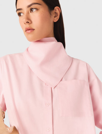 Shirt with removable scarf | Maje