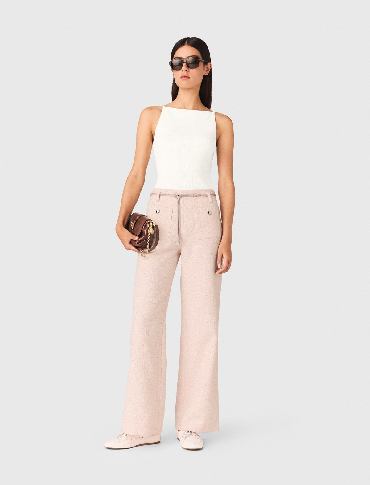 Tweed trousers | Maje