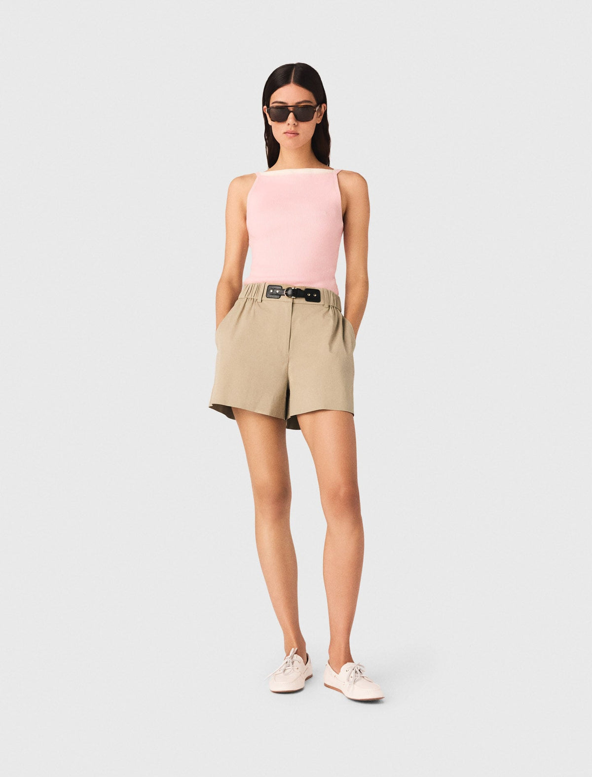 High straight-neck top | Maje