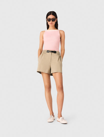 High straight-neck top | Maje