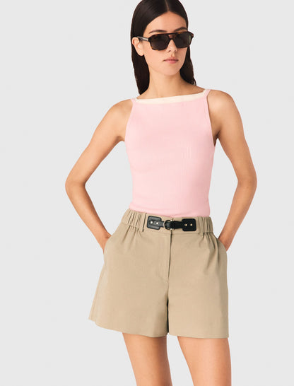 High straight-neck top | Maje