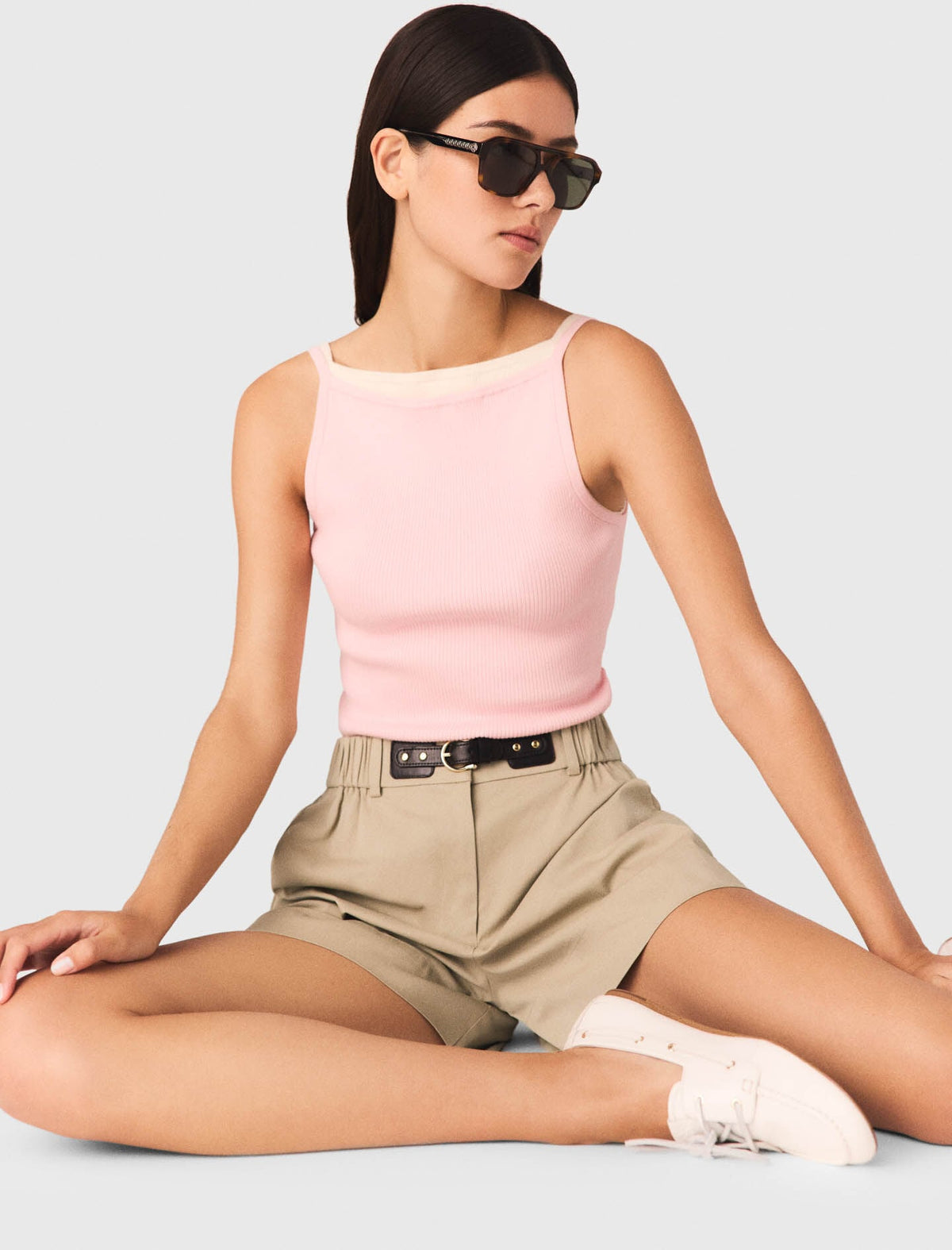 High straight-neck top | Maje
