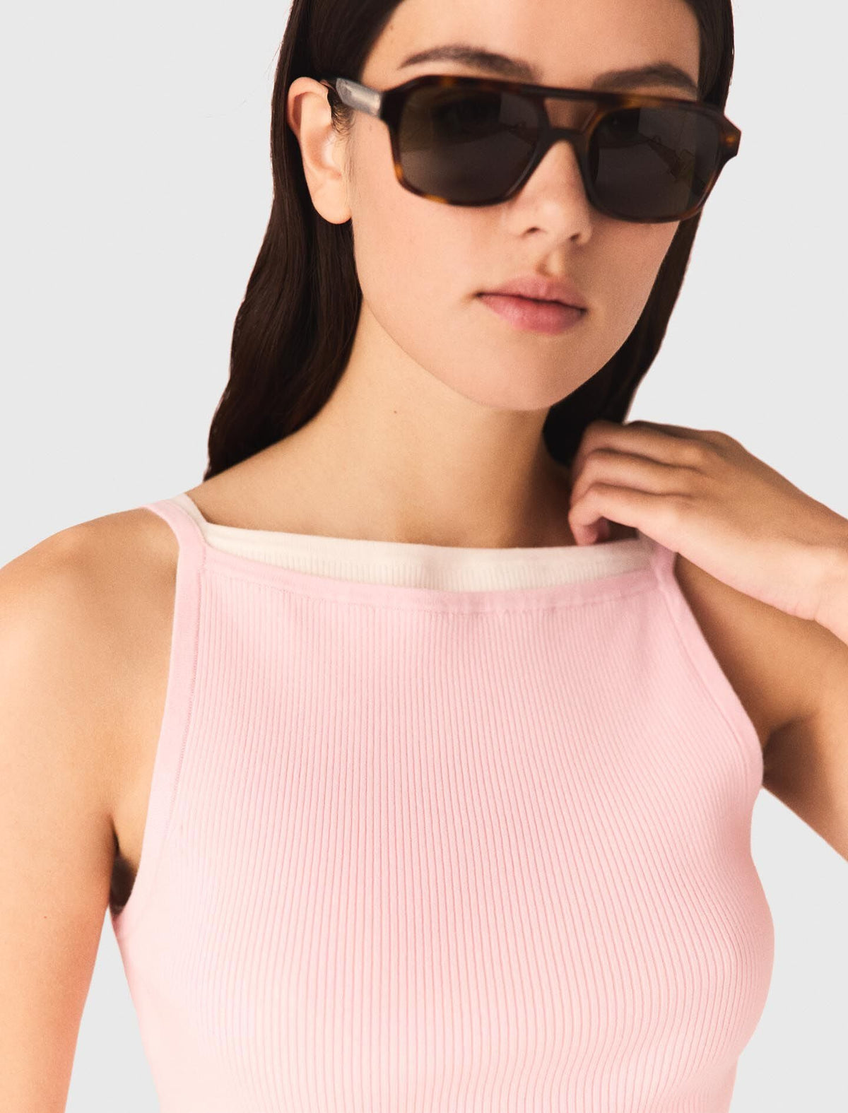 High straight-neck top | Maje