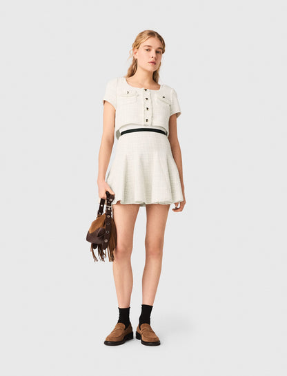 2-in-1 tweed dress | Maje