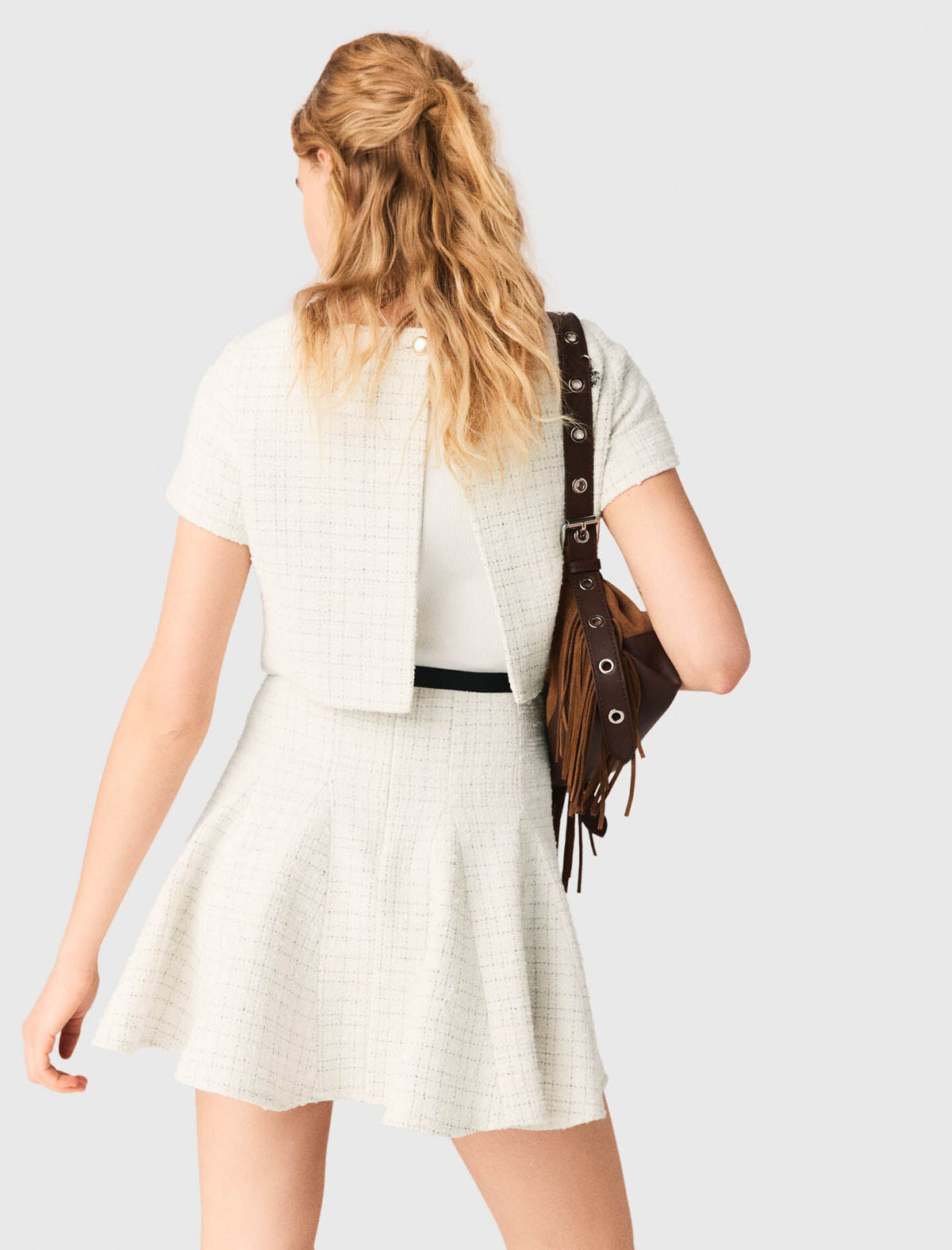 2-in-1 tweed dress | Maje