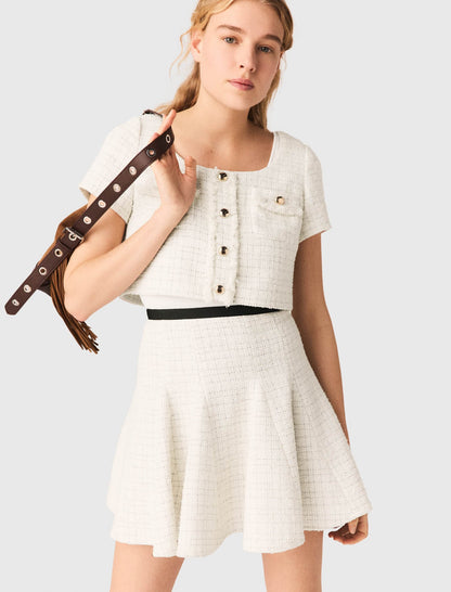2-in-1 tweed dress | Maje