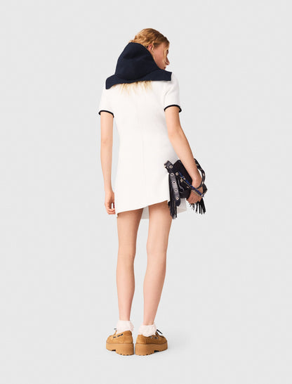 Short dress with contrasting trim | Maje