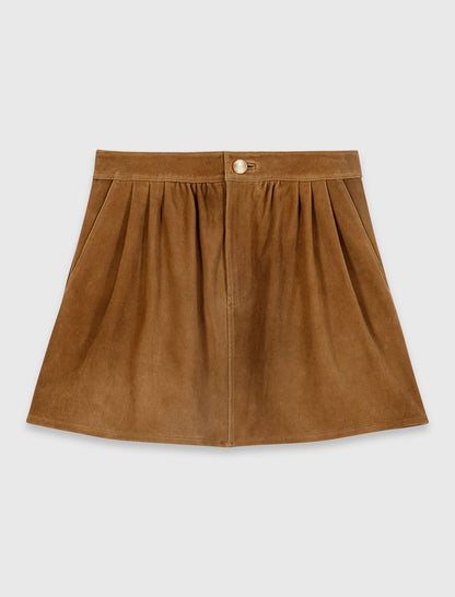 Short suede skirt | Maje