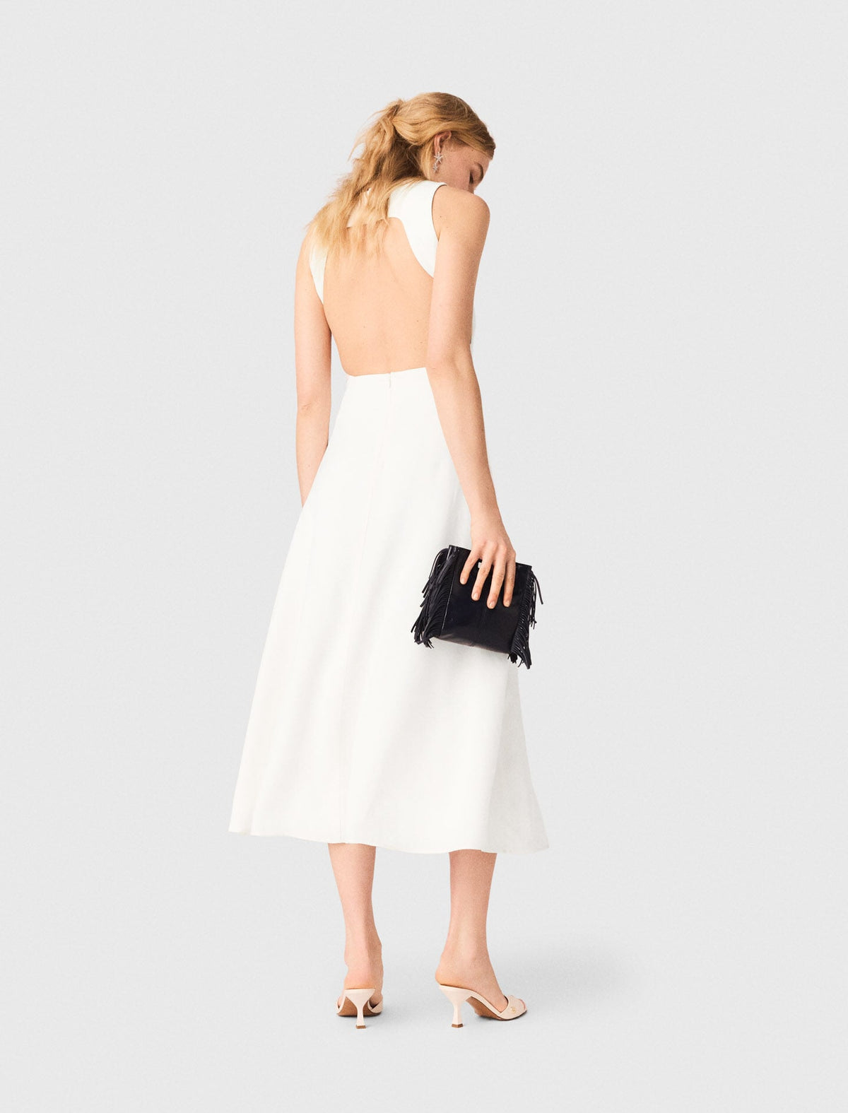 Backless midi dress | Maje